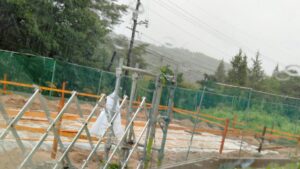 基礎工事　防湿シート